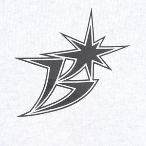 B Logo Zip Hoodie - Ash