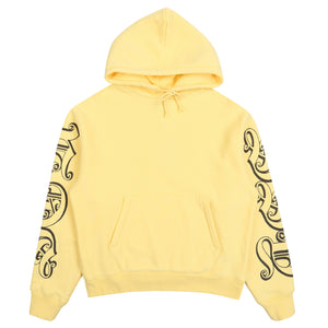 Motif Print Hood - Yellow