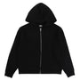 WAFFLE CASHMERE ZIP HOOD