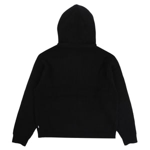 WAFFLE CASHMERE ZIP HOOD