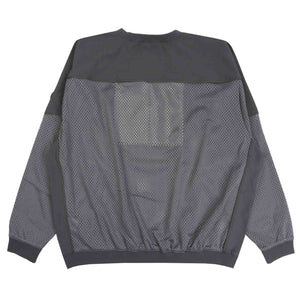 Mesh Track Crewneck - Grey