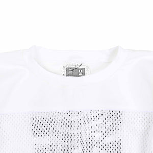 Mesh Track Crewneck - White