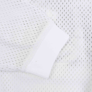 Mesh Track Crewneck - White