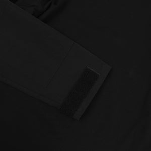 Tapered Half Zip - Black