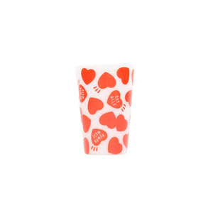 Heart Pattern Tumbler - Red
