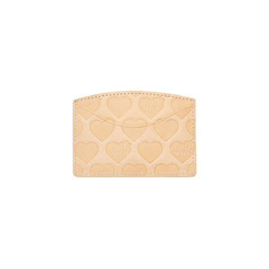 Leather Card Case - Beige