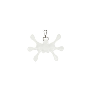 Angel99 Patent Leather Keychain - White/Blue