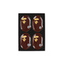 Ape Head Condiment Plate Set - Brown