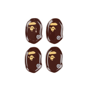 Ape Head Condiment Plate Set - Brown