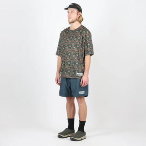 Paisley Mesh T-Shirt - Navy