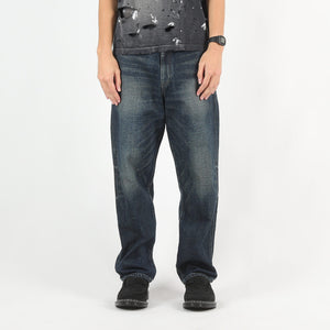 Washed Denim DP Basic Pants - Indigo