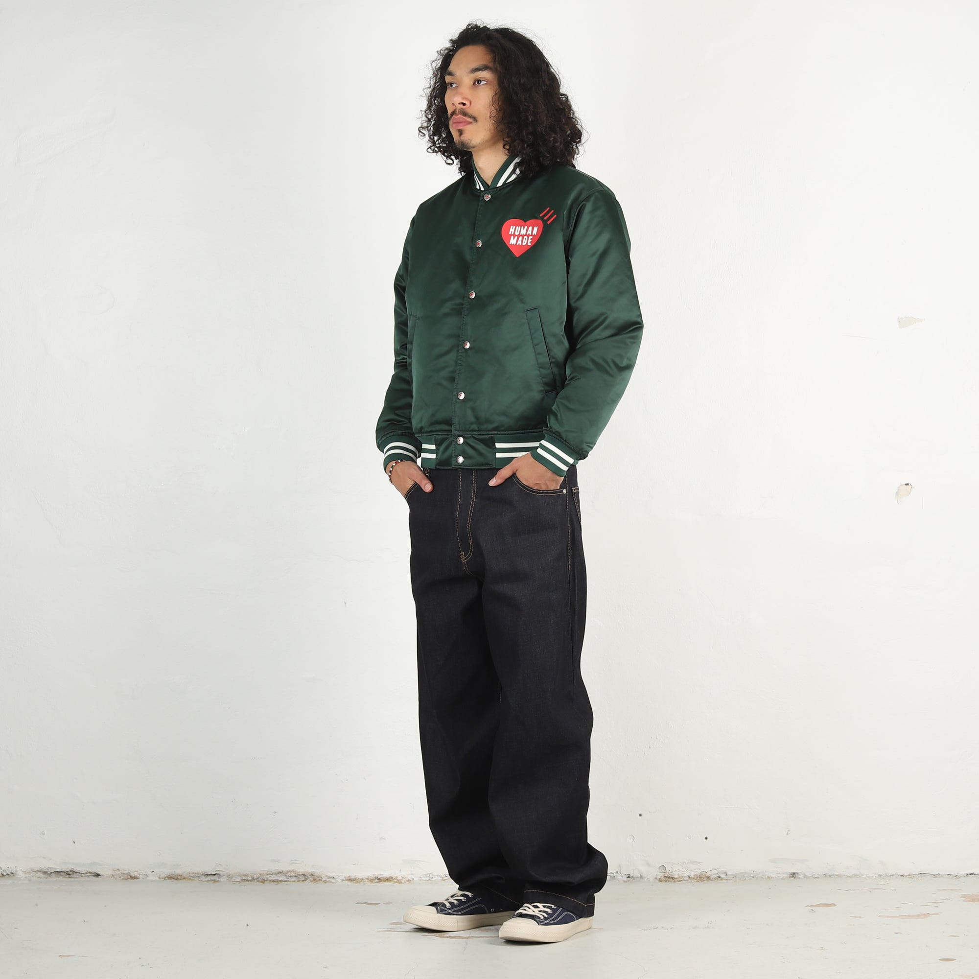 Nylon Stadium Jacket - Green – Supply Store