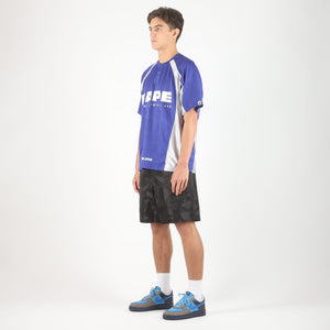 Solid Camo Bathing Ape Logo Shorts - Black