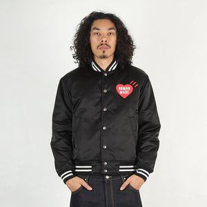 Nylon Stadium Jacket - Black