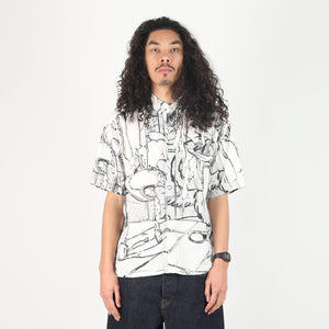 ECPL Short Sleeve Shirt-Wht/Bk