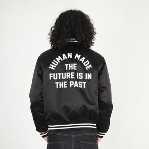 Nylon Stadium Jacket - Black