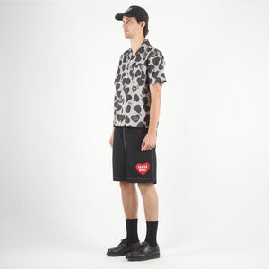 Heart Aloha Shirt - Grey