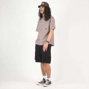 Cotton Cargo Shorts - Black