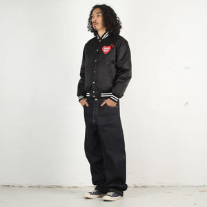 Nylon Stadium Jacket - Black