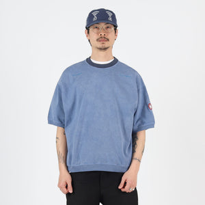 Overdye Cotton Jersey S/S Crew - Navy