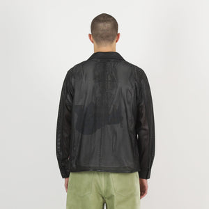 ZIP SHIRT PERFORATED LEATHER