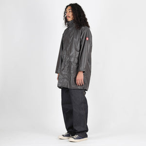Fleece Lined Zip Coat - Charcoal
