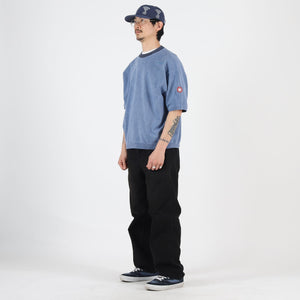 Overdye Cotton Jersey S/S Crew - Navy