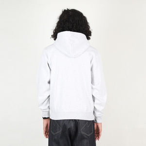 B Logo Zip Hoodie - Ash