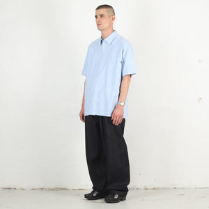 SS Button Up Shirt Baggy - Blue