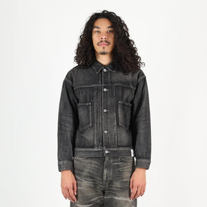 Washed Denim Type-2 Jacket - Black