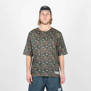 Paisley Mesh T-Shirt - Navy