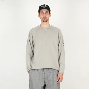 Half Panel Rib Crewneck - Khaki