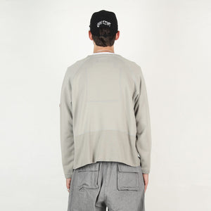 Half Panel Rib Crewneck - Khaki