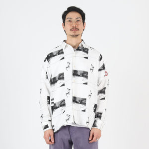 996HK Gauze Shirt - White