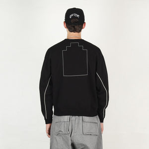 Solid Loose Crewneck - Black