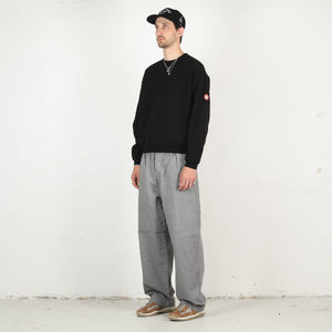 Solid Loose Crewneck - Black