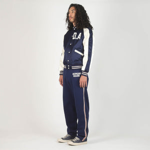 Satin Stadium Jacket - Navy