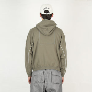 Solid Loose Hoody - Green
