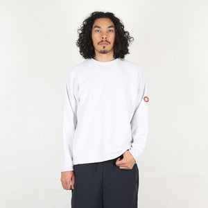 Half Panel Rib Crewneck - Grey