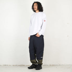 Half Panel Rib Crewneck - Grey