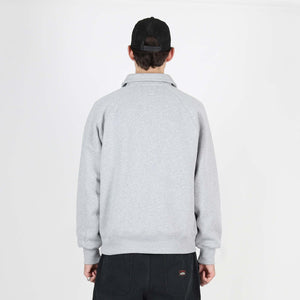 FLEECE RAGLAN ZIP MOCK