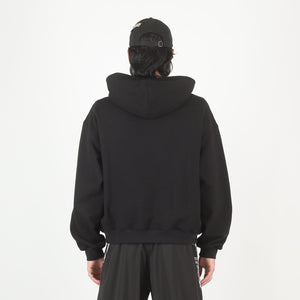 1/3 Zip Hoodie - Black