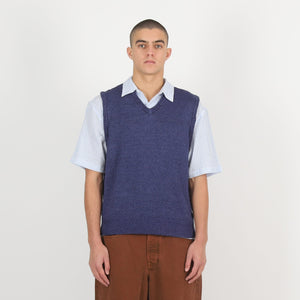 LOOSE KNIT LINEN VEST