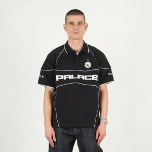 Pro Team Piped Polo - Black