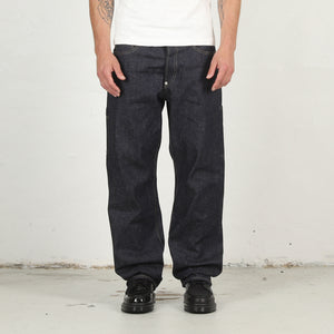 Straight Denim Pants Past - Indigo
