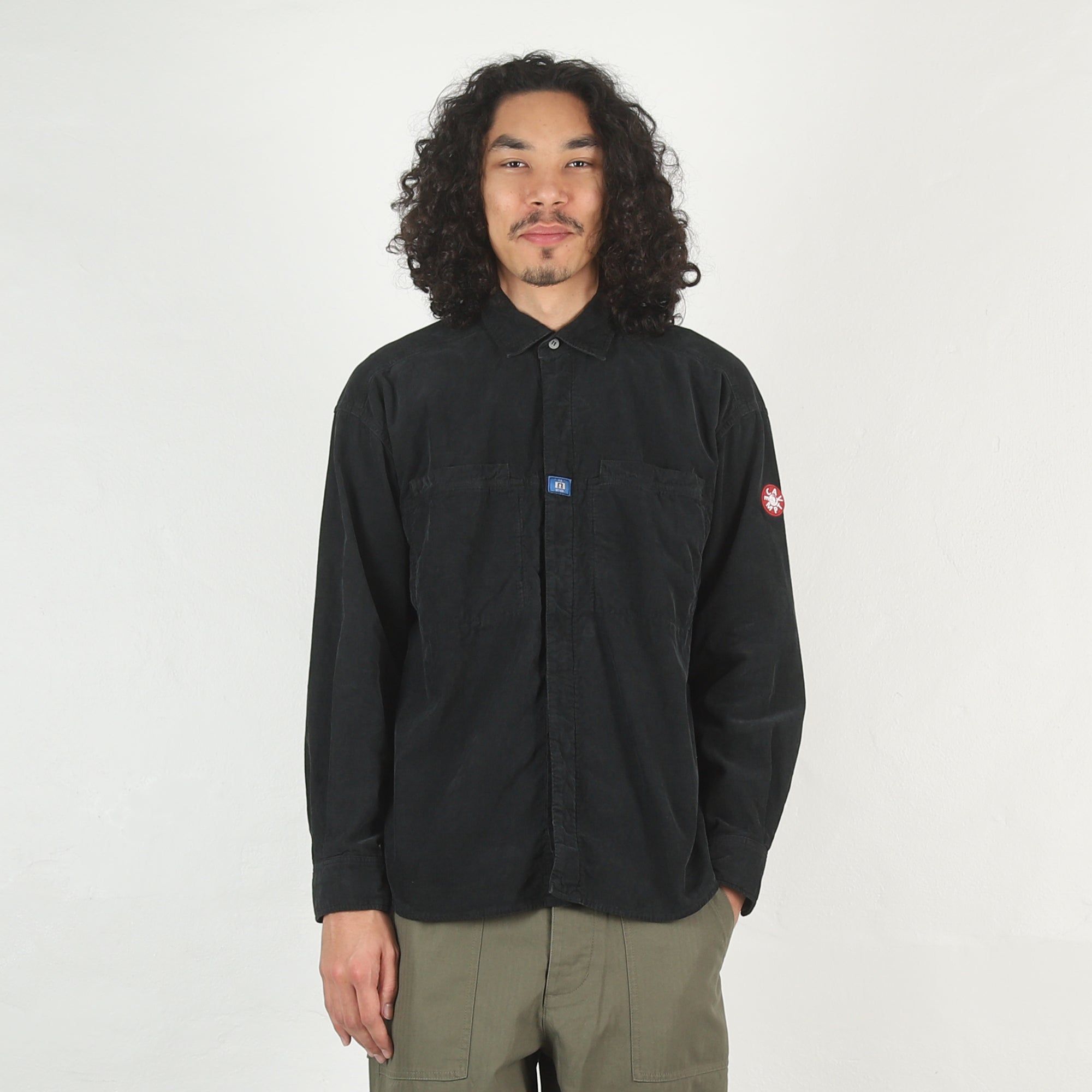 Overdye Cord Design Big Shirt - Charcoal – Supply Store