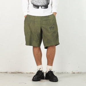 Textured Trail Shorts - Olive