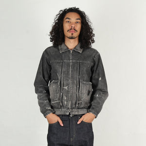 Savage LW Denim Zip Jacket - Black