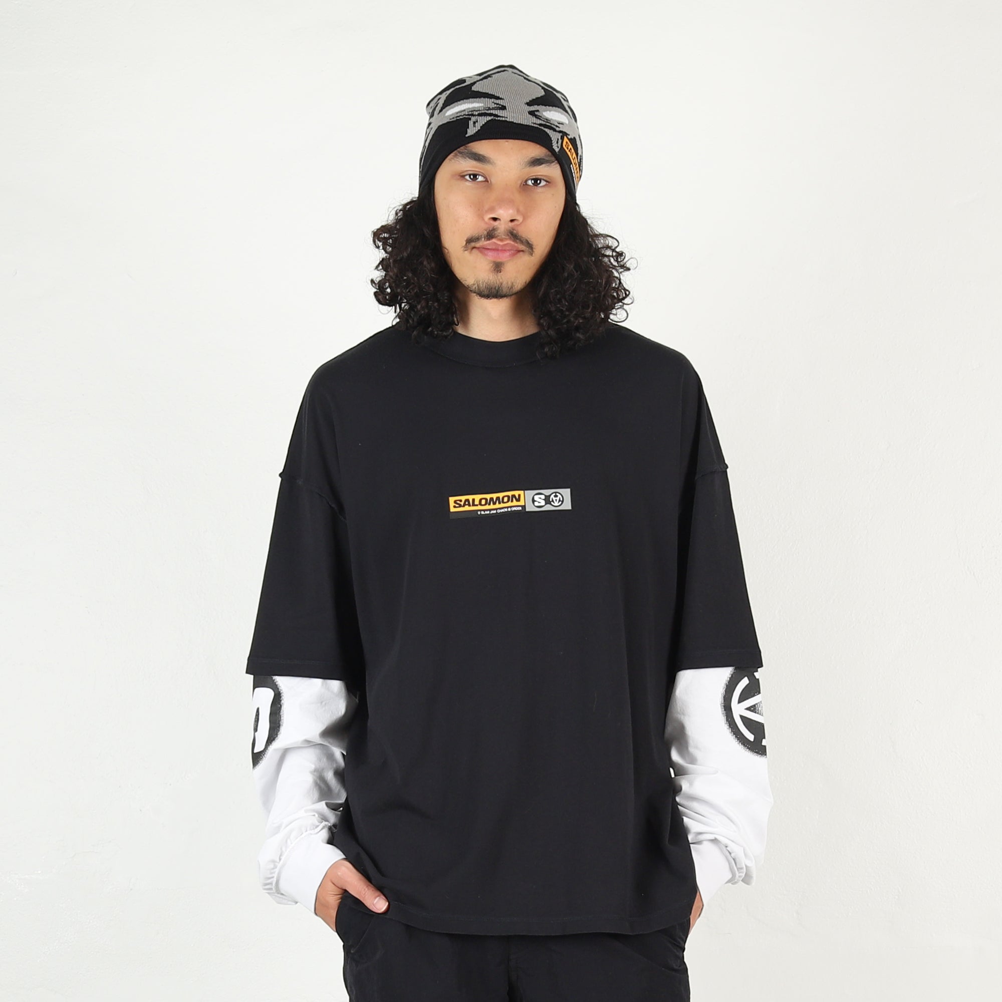 Slam Jam LS T-Shirt - Deep Black/White – Supply Store