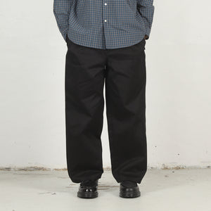 SF Twill Wide Trousers - Black